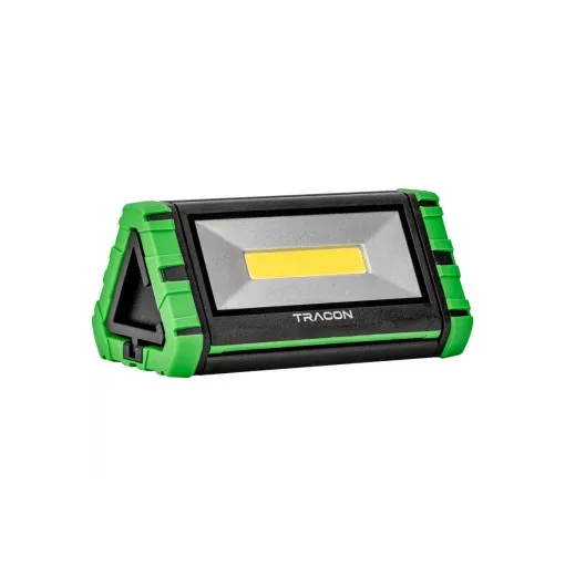 Tracon STLFL25W Akkumulátoros LED szerelő reflektor 10 W, 4000 K, 3,7 V, 3600 mAh, Li-Ion, 1000 lm, 1,5h, IP54