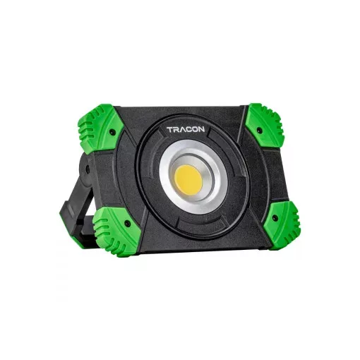 Tracon STLFLU20W Akkumulátoros LED szerelő reflektor powerbank funkcióval 20W, 4000 K, 3,7 V, 6600 mAh, Li-Ion, 2000 lm, 3 h, IP54