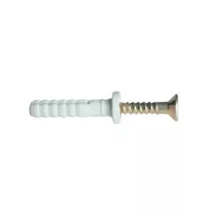   Tracon TB525 Beüthető tipli+csavar, szürke M5×25mm, PA6.6