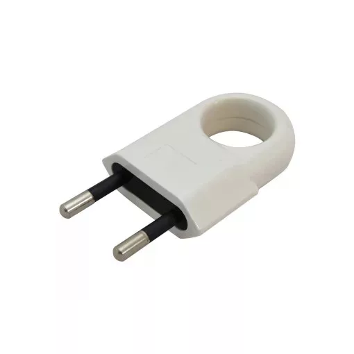 Tracon TCSDLH, Szerelhető csatlakozódugó,lapos húzható H03VV-F2x0,75 1×EURO, 250VAC, max.10A