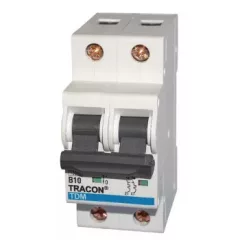  Tracon TDM-2C-32, Kismegszakító, 2 pólus, C karakterisztika 32A, 10kA