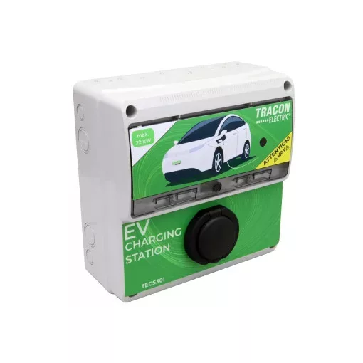 Tracon TECS301 E-AUTÓ TÖLTŐÁLLOMÁS 22kW 3×32A/400V 22kW TYPE2