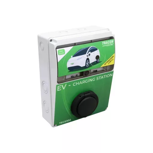 Tracon TECS302 E-AUTÓ TÖLTŐÁLLOMÁS 22kW 3×32A/400V 22kW TYPE2