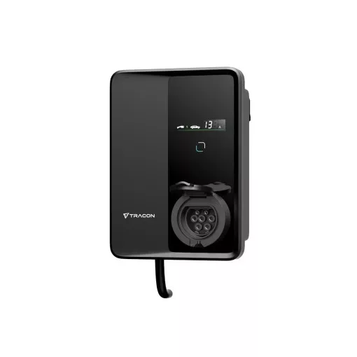 Tracon TECS303S E-AUTÓ TÖLTŐÁLLOMÁS 22kW Type2Csatlakozó aljzattal 3×32A/400V, 22kW, TYPE2