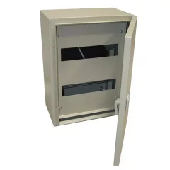   Tracon TFE403020M Maszkolt fém szekrény, 24 modul, 2 sor, teli ajtóval, 400x300x200, IP55, falon kívüli