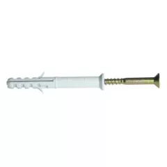   Tracon THC1080 Hosszított tipli+csavar, szürke M10×80mm, PA6.6
