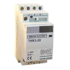   Tracon THK2-40-24, Installációs kontaktor 230V, 50Hz, 2P, 2×NO, 40/15A, 8,4/2,4kW, 24V AC