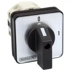   Tracon TK-129/4 Kézikapcsoló, BE-KI 400V, 50Hz, 125A, 4P, 30kW, 88×88mm, 90°