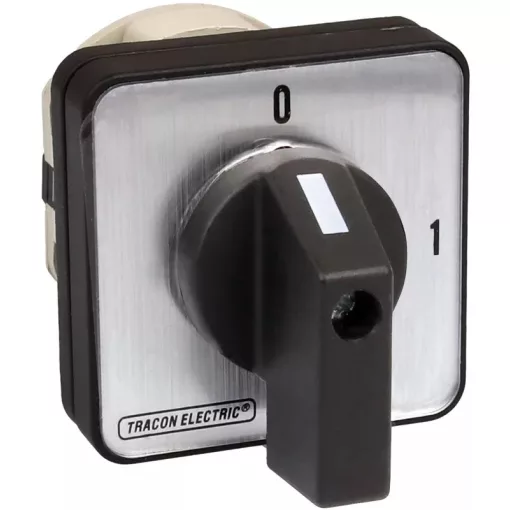 Tracon TK-169/3 Kézikapcsoló, BE-KI 400V, 50Hz, 160A, 3P, 37kW, 88×88mm, 90°