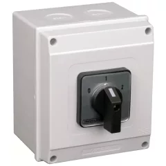   Tracon TKM-25/DT65 Tokozott dahlander motorkapcsoló 400V, 50Hz, 25A, 7,5kW, 48×48mm, IP65