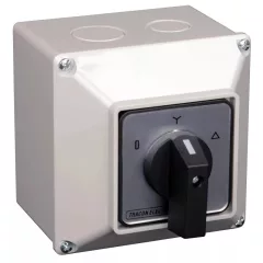   Tracon TKM-32/CT65 Tokozott közvetlen Y-D motorkapcsoló 400V, 50Hz, 32A, 11kW, 64×64mm, IP65