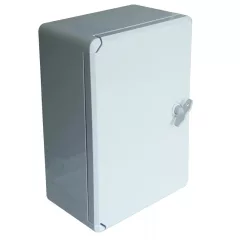   Tracon TME332513 Falra szerelhető műanyag szekrény, teli ajtóval, 330x250x130, IP65, IK10, 1000V AC/DC, szerelőlappal