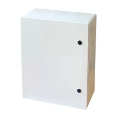   Tracon TME504018 Falra szerelhető műanyag szekrény, teli ajtóval, 500x400x175, IP65, IK10, 1000V AC/DC, szerelőlappal