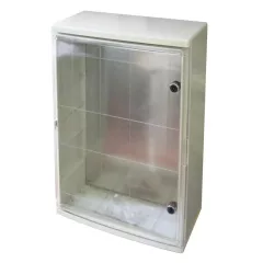   Tracon TME806026T Műanyag elosztószekrény átlátszó ajtóval H×W×D=800×600×260mm, IP65, IK10, 1000V AC/DC, RAL7035