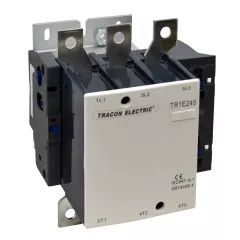   Tracon TR1E245 Nagyáramú kontaktor 660V, 50Hz, 245A, 132kW, 230V AC, 3×NO+1×NO