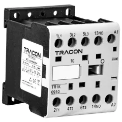   Tracon TR1K0908F7 Segédkontaktor 660V, 50Hz, 9A, 4kW, 110V AC, 2NO+2NC