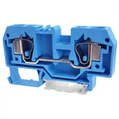   Tracon TSKC10-K Nullavezető ipari sorozatkapocs, rugós, sínre, kék 800V 57A 0.2-10 mm2 2P