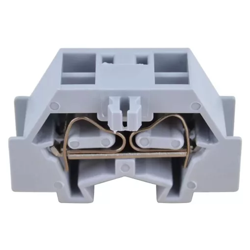 Tracon TSKD2,5D Mini rugós ipari sorozatkapocs, csavarral rögzíthető, szürke 500V 24A 0.08-2.5 mm2 2P
