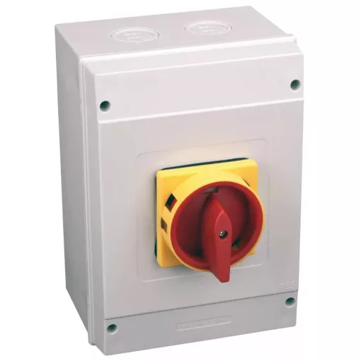 Tracon TSS-80/3T65 Tokozott biztonsági lakatolható szakaszoló kapcsoló 400V, 50Hz, 80A, 3P, 22kW, 64×64mm, IP65