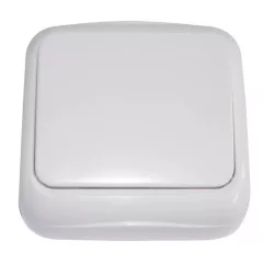   Tracon TTK-03, Falon kívüli kétpólusú kapcsoló (tapétakapcsoló) 10AX/250VAC, IP20 (102)