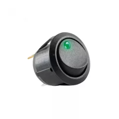   USE AK 12 Világítós billenőkapcsoló, 12V, 1ák, zöld ( AK 12 )