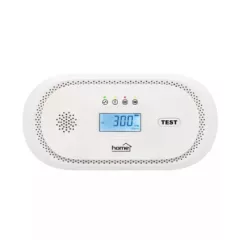   HOME CO10LCD szén-monoxid vészjelző, LCD kijelző , elemes, 2 év elem élettartam, 10 év érzékelő élettartam