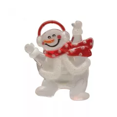   HOME KID 322 LED-es ablakdísz, hóember, tapadókorongos, 3V ( KID 322 )