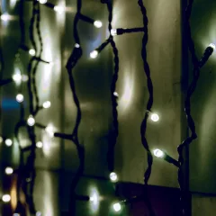 Sorolható fényfüggöny, 204LED, fehér, kültéri