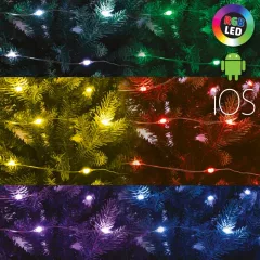  HOME dekorációs termékek ML 200 RGB SMART Micro LED-es SMART fényfüzér, RGB, 200 LED