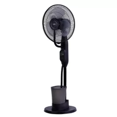   HOME SFM43BK párásító ventilátor, 75 W, 40 cm névleges lapátátmérő, 3 lapát, 3 fokozat, oszcillálás, kikapcsolásidőzítés, 3 fokozatú párásítás, állítható dőlésszög