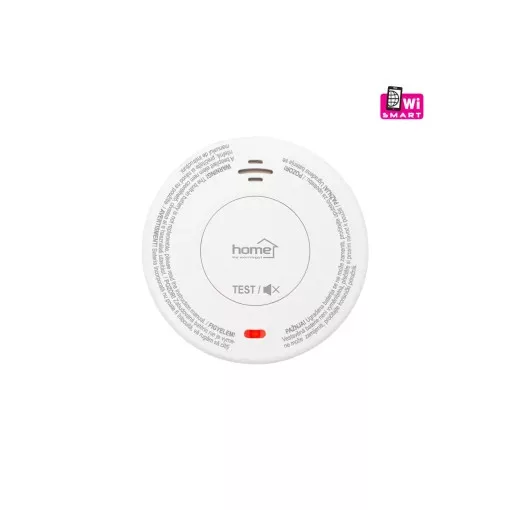 HOME SMO10SMART optikai füstérzékelő, Tuya kompatibilis, Wi-Fi kapcsolat, 10 év elem élettartam