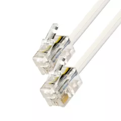   USE T 5-10WH/X Telefoncsatlakozó kábel, 6P4C, dugó-dugó, 10m ( T 5-10WH/X )