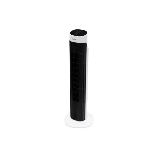 Home TWFR100B oszlopventilátor, 45 W, 3 sebességfokozat, távirányító, kikapcsolás időzítés, oszcillálás, nagy méretű kijelző
