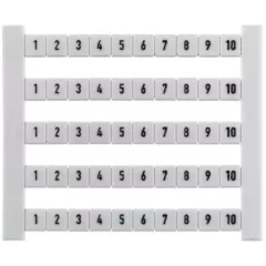   Weidmüller 0468660051 DEK 6 FW 51-100 Dekafix, Sorkapocs jelölő, 5 x 6 mm, Osztás, mm (P): 6.00 Weidmueller, Fehér