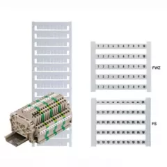   Weidmüller 0522761032 DEK 5 GW L Dekafix, Sorkapocs jelölő, 5 x 5 mm, Osztás, mm (P): 5.00 Weidmueller, Fehér