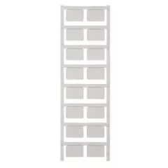   Weidmüller 1014640000 SM 27/18 MC NE GR SwitchMark, Készülékjelölők, 18 x 27 mm, Tartó SwitchMark, Szürke