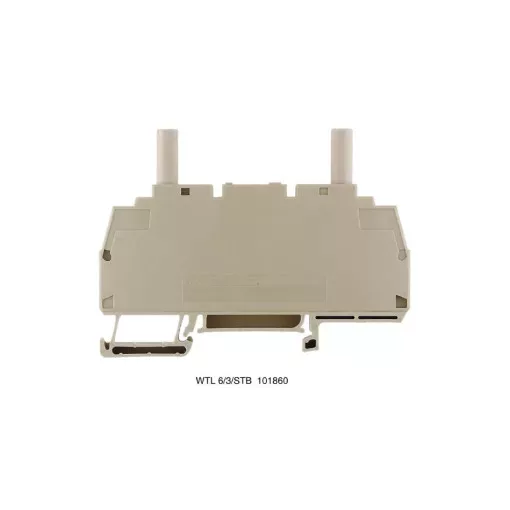 Weidmüller 1018600000 WTL 6/3/STB sorozat kapocs Mérő-bontó sorkapocs, Csavaros csatlakozás, 6 mm2;, 500 V, 41 A, csúszó, Sötétbézs