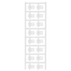   Weidmüller 1025260000 SFC 3/21 MC NE WS SlimFix Clip, Vezeték és kábeljelölők, 3.5 - 7 mm, 21 x 12.5 mm, Fehér