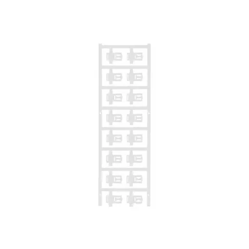 Weidmüller 1025260000 SFC 3/21 MC NE WS SlimFix Clip, Vezeték és kábeljelölők, 3.5 - 7 mm, 21 x 12.5 mm, Fehér