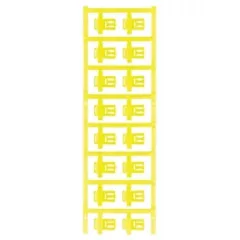   Weidmüller 1025270000 SFC 3/21 MC NE GE SlimFix Clip, Vezeték és kábeljelölők, 3.5 - 7 mm, 21 x 12.5 mm, Sárga