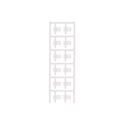 Weidmüller 1025310000 SFC 3/30 MC NE WS SlimFix Clip, Vezeték és kábeljelölők, 3.5 - 7 mm, 30 x 12.5 mm, Fehér