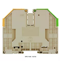   Weidmüller 1037300000 WPE 70/95 Földelő sorkapcsok, Csavaros csatlakozás, 95 mm2;, 11 400 A (95 mm2;), zöld / sárga