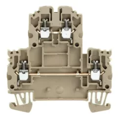   Weidmüller 1041600000 WDK 2.5N Kettő vezetős Kétemeletes sorkapocs, Csavaros csatlakozás, 2.5 mm2;, 800 V, 24 A, Sötétbézs