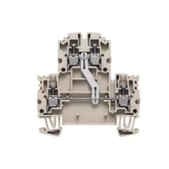   Weidmüller 1041610000 WDK 2.5N V Kettő vezetős Kétemeletes sorkapocs, Csavaros csatlakozás, 2.5 mm2;, 800 V, 24 A, Sötétbézs
