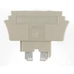   Weidmüller 1058560000 WSD 2.5/D-/+ WTR2.5 Diódás csatlakozó W-sorozat, Komponens dugó, Névleges keresztmetszet: Dugaszolható csatlakozás, Sötétbézs