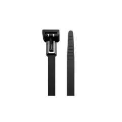   Weidmüller 1059210000 CB-R 200/7.5 BLACK Kábelkötők, HxSZ: 200 x 7.5 mm, Poliamid 66, 220 N