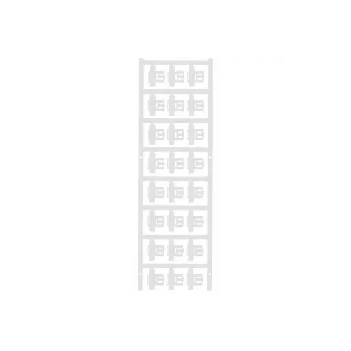 Weidmüller 1062050000 SFC 2.5/21 MC NE WS SlimFix Clip, Vezeték és kábeljelölők, 4 - 6 mm, 21 x 9.3 mm, Fehér