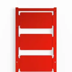   Weidmüller 1085430000 CC 30/60 K MC NE RT ClipCard, Készülékjelölők, 30 x 60 mm, Piros