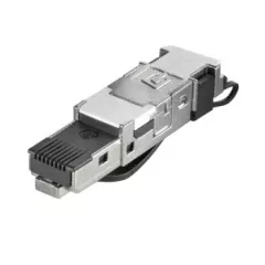   Weidmüller 1132040000 IE-PS-RJ45-FH-BK-A RJ45 csatlakozódugó, szerszám nélkül szerelhető, Cat.6<sub>A</sub> / E osztály<sub>A</sub> (ISO/IEC 11801 2010), 8 eres, EIA/TIA T568 A
