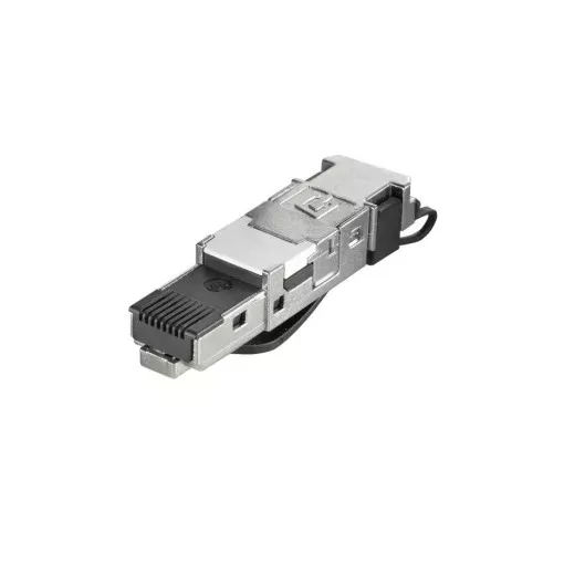 Weidmüller 1132040000 IE-PS-RJ45-FH-BK-A RJ45 csatlakozódugó, szerszám nélkül szerelhető, Cat.6<sub>A</sub> / E osztály<sub>A</sub> (ISO/IEC 11801 2010), 8 eres, EIA/TIA T568 A